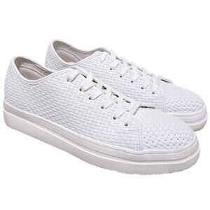 On 34th Women Lusille Low Platform Casual Sneakers Size US 10M White Woven